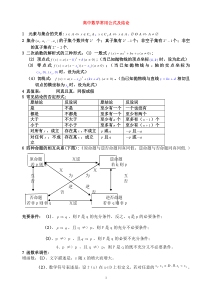 高中数学书本基础定理和公式(有拓展)