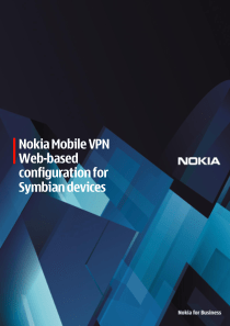 诺基亚为Symbian客户提供基于Web的Mobile VPN配置指南_Nokia Mobile