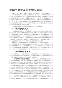 大学生就业及创业情况调研(新)