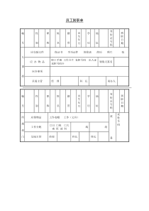 员工到职单