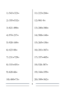 三年级数学加减法口算100道(3)