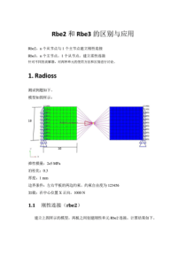 Rbe2与Rbe3单元的区别