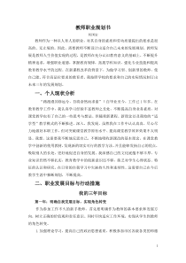 教师职业生涯规划书-(1)