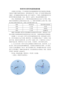 钟表中的角度问题