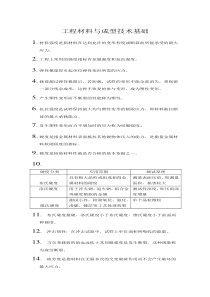 工程材料与成型技术基础复习总结