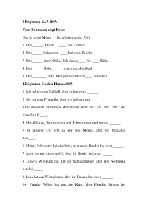 新编大学德语第一册测验试题test1