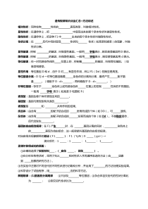 遗传概念填空