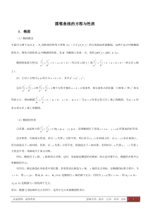 圆锥曲线知识点总结