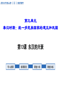 2018年秋人教版七年级历史上册教学课件：第13课-东汉的兴衰(共23张PPT)