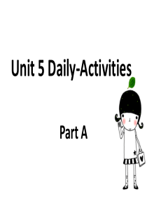 闽教版小学英语四年级上册Unit-5-Daily-Activities