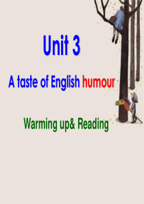 A-taste-of-English-humor-公开课