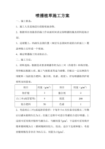 喷播植草施工方案