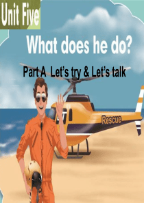 新版pep小学六年级英语上册unit5-what-does-he-do？A-lets-talk课件