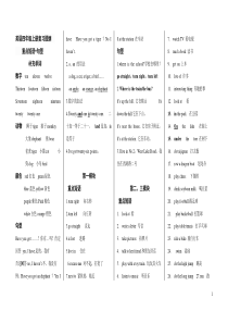 四年级上册英语短语句型