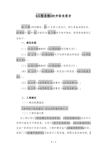 初步验收报告模版