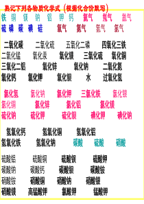 课题4化学式与化合价练习解读