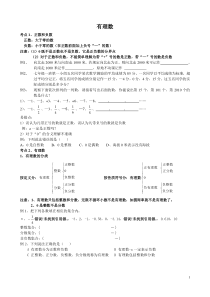 有理数-知识点+经典例题