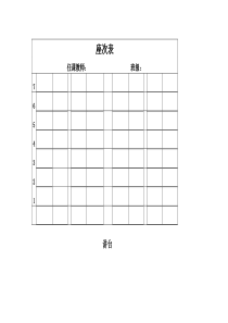 座次表模板好用哦