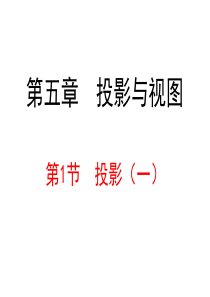 新北师大版九年级数学上5.1投影(1)(共32张PPT)