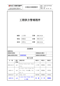 工程供方管理程序