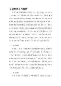 助理工程师评定专业技术工作总结