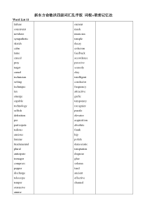 新东方四级词汇乱序版(绿皮)11-15-LIST打印版