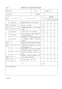 教学设计方案比赛评分标准