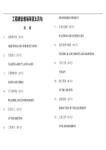 工程建设现场英语五百句(1)