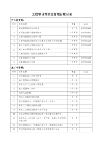 工程开竣工记录与台账