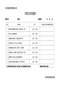 门店巡店检查表