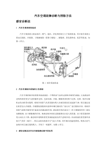 汽车空调故障诊断和排除方法