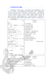 高考英语应用文作文模板