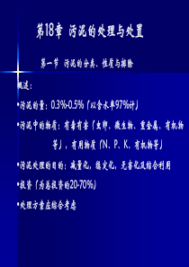 第十八章-污泥的处理与处置1