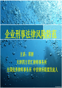 企业刑事法律风险防范