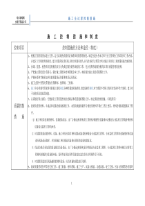 工程管理控制措施