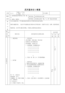 武术基本功教案