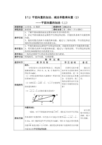 §7.2-平面向量的加法、减法和数乘向量(2)