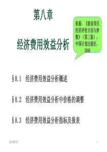 工程经济学第八章经济费用效益分析方法