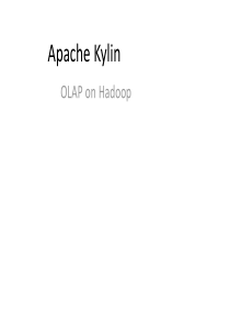 Apache-Kylin在大数据系统中应用