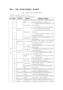 建筑工程项目方案、初步设计审查要点、提示清单