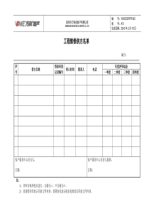 工程维修供方名单