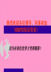 某公司MRPII知识培训