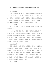 银行营业网点转型增效发展方案