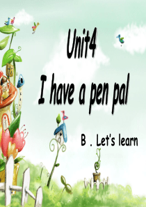 新PEP六年级上册unit-4-B.Lets-learn