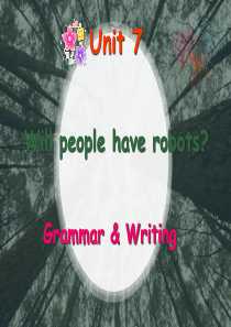 2015-2016学年人教版英语八年级上教学课件Unit-7-Grammar--Writing(PP