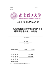 某电力企业ERP系统在电网项目建设管理中的设计与实践