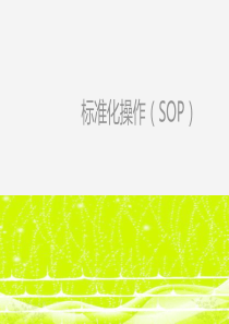 标准化操作-(SOP)