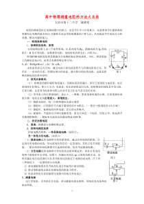 ■■高中物理测量电阻的方法大总结