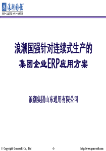 某集团企业ERP应用方案