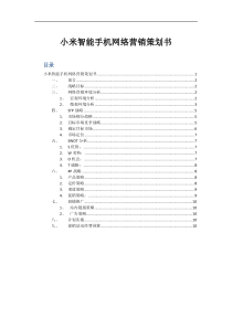 智能手机网络营销策划书